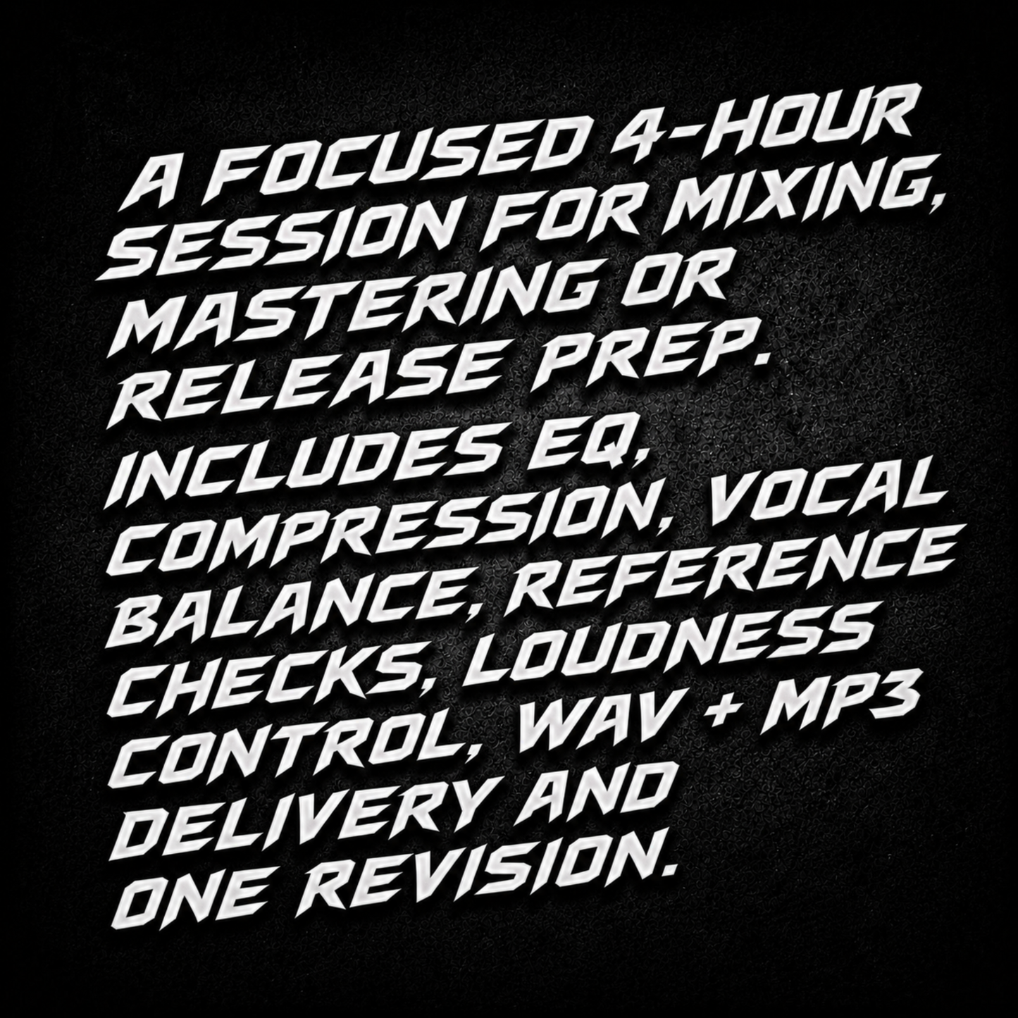Half Day Booking - MORTY Audio Lab